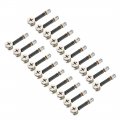 Uxcell 3-in-1 Furniture Connecting Kit 15mm Od Cam Fitting M6x40mm Dowel Screws 8mm Pre-inserted Nut 20 Sets