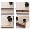Uxcell 3-in-1 Furniture Connecting Kit 15mm Od Cam Fitting M6x40mm Dowel Screws 8mm Pre-inserted Nut 20 Sets