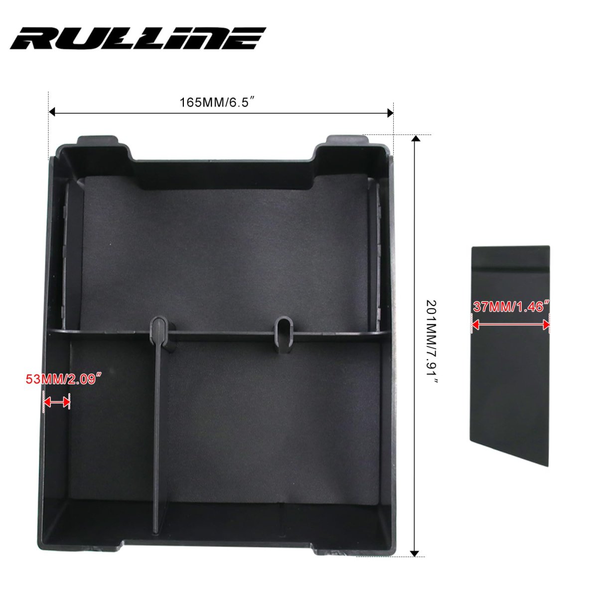 Armrest Organizer For Rivian R1t Accessories R1s Center Console Tray Abs Plastic Storage Box 2022 2023 2024 2025