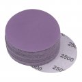 Uxcell 30pcs 3-inch Purple Sanding Discs 2500 Grits Hook And Loop Professional Aluminum Oxide Sand Paper Wet Dry Polish For