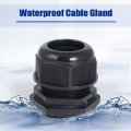 Uxcell 10pcs M20 Waterproof Ip68 Nylon Cable Gland Joint Adjustable Locknut For 6mm-12mm Dia Wire