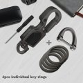 Idakekiy Key Chain Detachable D-ring 4 Rings Car Fob Keychain For Men And Women