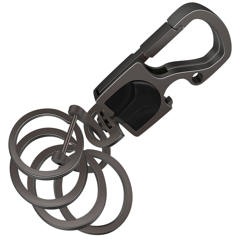 Idakekiy Key Chain Detachable D-ring 4 Rings Car Fob Keychain For Men And Women