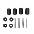 Spacer Riser Car Aluminum Alloy Engine Hood Ventilation Fit For 6mm Motor Black 