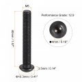 Uxcell M6x40mm Hex Socket Button Head Cap Bolts Screws Alloy Steel 25pcs