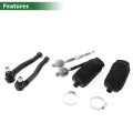 6 Pcs Front Suspension Kit Inner Outer Tie Rod Ends With Boots For Suzuki Swift 2004-2007 No Ev800577 Es800033