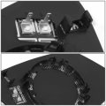 Without Auto Dimming Bm1324107 Flat Side View Heated Glass Mirror Lens Manual Adjust Compatible With Bmw 740i Ld Li 750i 760li