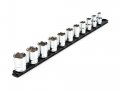 1 2 In Drive 6 Point Socket Set1 Piece Shallow Sockets With Rail Shd92101 3 8 To 1 Sizes Polished Metal Finish For Automotive 