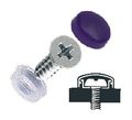 Crl Black Flat Small Snap Cap Screw Covers Package Of 100 