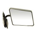 Side View Mirror For Gmc S15 Jimmy 1990 Passenger Chrome Housing Manual Adjustment Convex Clear Glass Plastic 