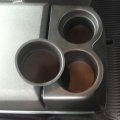 Red Hound Auto Compatible With Ford F-150 Expedition Lincoln Navigator Rear Console Cup Holder Rubber Insert Liner Like