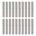 3x25mm 304 Stainless Steel Dowel Pins 20pcs Center Knurled Flat Chamfered End Pin Wood Bunk Bed Shelf Pegs Support Shelves 