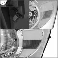 Led Drl Chrome Housing Clear Corner Headlight Lamps Tool Kit Compatible With Dodge Ram Truck 06-09