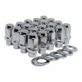 20 Et Conical Bulge Long Lug Nuts 12mmx1 With Offset Washers 0 33 Shank 0 62 Dia 1 75 Length 