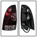 Acanii For Red Smoked 2005-2015 Toyota Tacoma Tail Lights Brake Lamps 05-15 Left Right
