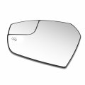 Fo1324173 Factory Style Flat Side View Spotter Mirror Heated Glass Lens Manual Adjust For Ford Escape 2017-2019 Driver Left 