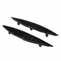 Left And Right Rear Bumper Reflectors Qiilu 2pcs Reflector Honeycomb Set Gloss Black Fit For Mk7 2013 2016