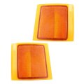 Front Upper Reflector Pair For Chevy K1500 K2500 K3500 1994 To 2000 Dual Sealed Beam Headlight Replacement Gm2550143 Gm2551143 