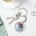 Graphics More Superman Solitude Keychain Spinning Round Chrome Plated Metal