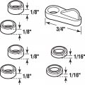 Prime-line L 5922 Flush To 7 16 In Plastic Bronze Universal Screen Clip 4 Pack