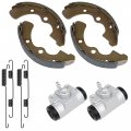 Caltric 2 Front Brake Shoes And Cylinder Compatible With Kawasaki Mule 1000 Kaf450b Kaf450 B 1994-1997 