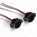 Lyn666 H16 Led Bulbs Male Connector Pigtail Socket Wiring Harness Plug-5202 2504 Ps24w 5201 Pack Of 2 