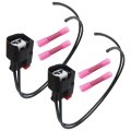 2 Pack Abs Wheel Speed Sensor Connector Pigtail Plug Wiring Harness For 2013-18 Ford Fiesta Replace S-1895 645-134 19352068 