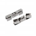Uxcell Household Cupboard Window 43mm X 7mm 9mm Single Wheel Sliding Rollers Silver Tone 10pcs