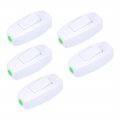Inline Cord Switch Ac250v 16a On-off Dpst Control Feed-through Rocker For Bedroom Table Lamp Desk Light White Pack Of 5 
