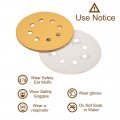 Uxcell 5 8 Hole Hook And Loop Sanding Discs 400 Grit Aluminum Oxide Sandpaper For Random Orbit Sander Wood Metal Wet Dry