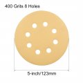 Uxcell 5 8 Hole Hook And Loop Sanding Discs 400 Grit Aluminum Oxide Sandpaper For Random Orbit Sander Wood Metal Wet Dry