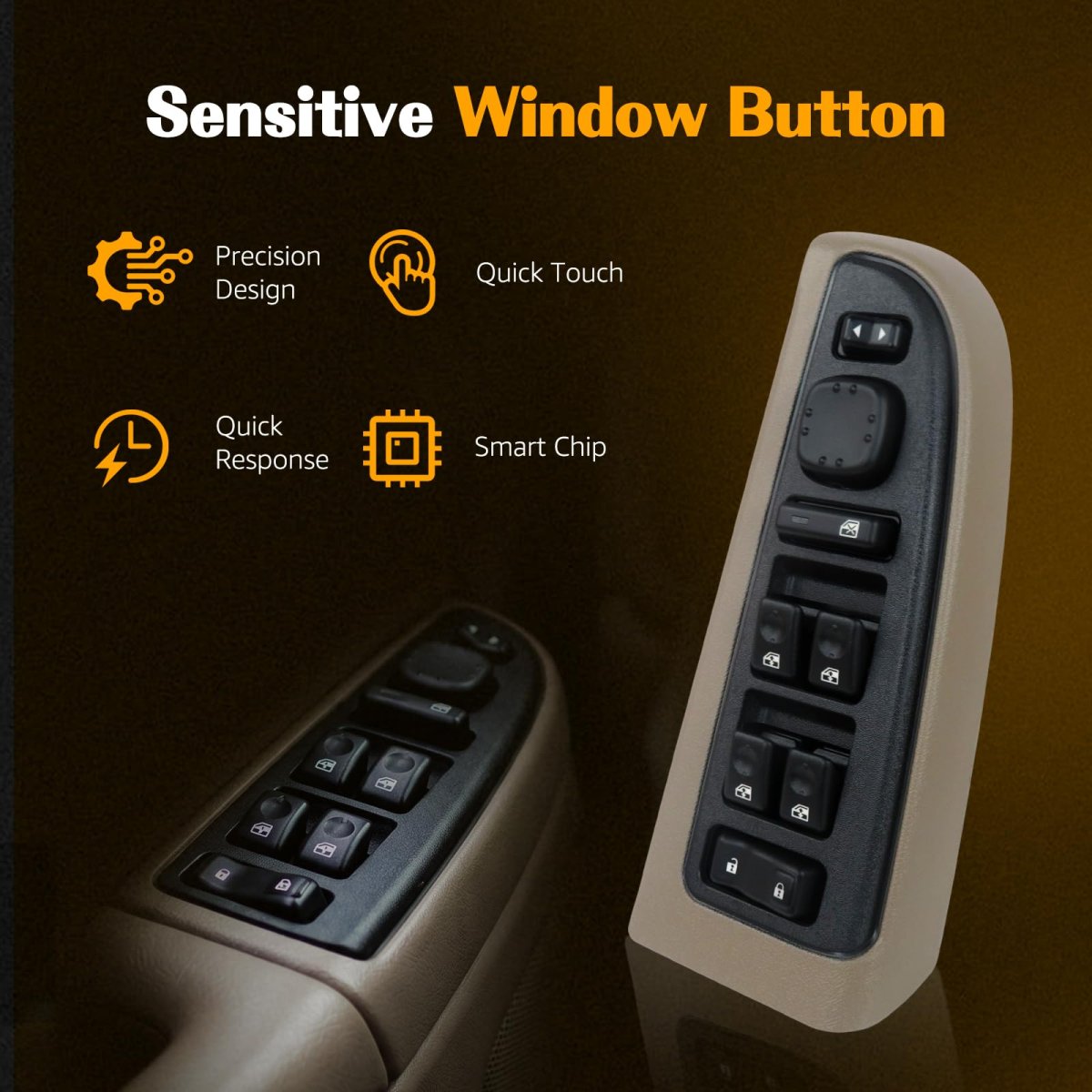 Front Driver Side Door Lock And Power Window Switch A Replaces 15883320 920-020 For Chevrolet Silverado 1500 3500 Classic