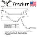 Tc Bros 1 Tracker Handlebars Black Dimpled