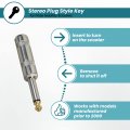 Alveytech Stereo Plug Style Key With Ring For The Pride Celebrity 2000 X Xl Heavy Duty Dynamo Hurricane Legend Sidekick