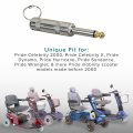 Alveytech Stereo Plug Style Key With Ring For The Pride Celebrity 2000 X Xl Heavy Duty Dynamo Hurricane Legend Sidekick