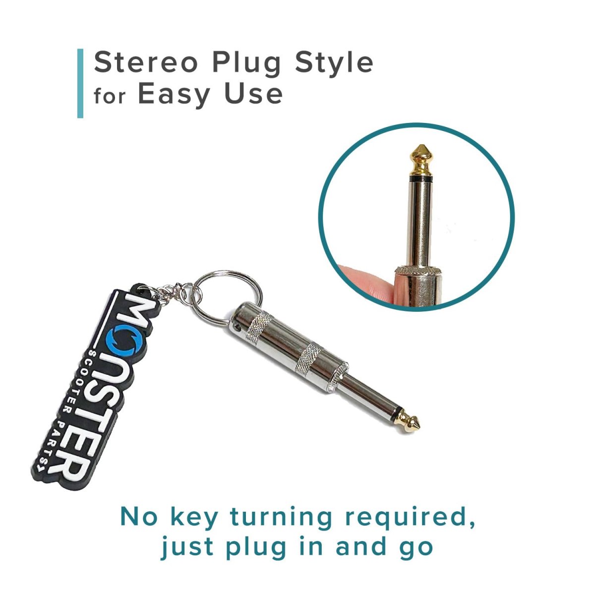 Alveytech Stereo Plug Style Key With Ring For The Pride Celebrity 2000 X Xl Heavy Duty Dynamo Hurricane Legend Sidekick