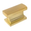 Cosmas 5 Pack 701bb Brushed Brass Contemporary Cabinet Hardware Knob 1-7 16 Length 