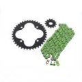 Fits Honda 400x Trx400x 520-94 Green Non O Ring Chain Sprocket Black 13 39 