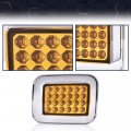 Pit66 Led Front Turn Signal Light Corner Parking Lamps For Hummer H2 2003 2004 2005 2006 2007 2008 2009 Amber Lens Clear