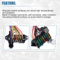 1 Set Universal 14 Circuit Wiring Harness Kit With Fuses For Gmd For Street Car