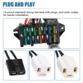 Uxcell 1 Set Universal 14 Circuit Wiring Harness Kit With Fuses For Gmd For Street Car
