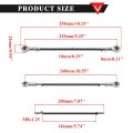 2pcs 200mm 7 87in Universal 10 1in X 5 16 8mm Tie Rod End Steering Kit For Go Kart Off Road Dirt Bike Atv Pr-qtlg