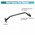X Autohaux Coolant Water Bypass Pipe For Toyota 4runner 2010-2011 Tacoma 2005-2011 Radiator Outlet Hose Replaces 16268-75091