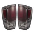 Tail Lights For 2016-2023 Toyota Tacoma Smoke Lens Chrome Housing Rear Lamp Assembly With Bulbs Mo-3311 Replacement 8156004230 