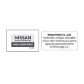 Ipick Image Compatible With Nissan Sentra Rectangular Black Leatherette Key Chain