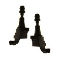 Ignition Coils Pair For Chevy Orlando 2012 2013 2014 4 Prong Blade Male Terminal 1 Female Connector 12 Volts Oval 