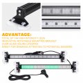 Xridonsen 2 In 1 Green White Emergency Strobe Traffic Advisor Light Bar 144 Led Warning Safety Interior Dash Windshield Lights