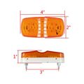 14pcs 7x Red Amber 12-led Side Marker Clearance Light Sealed 12v-24v For Trailer Bus Pickup Truck Lorry