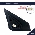 Spieg Hy1320226 Driver Side Mirror Replacement For Hyundai Elantra 2017-2020 Power Heated Blind Spot Monitoring Paintable Black