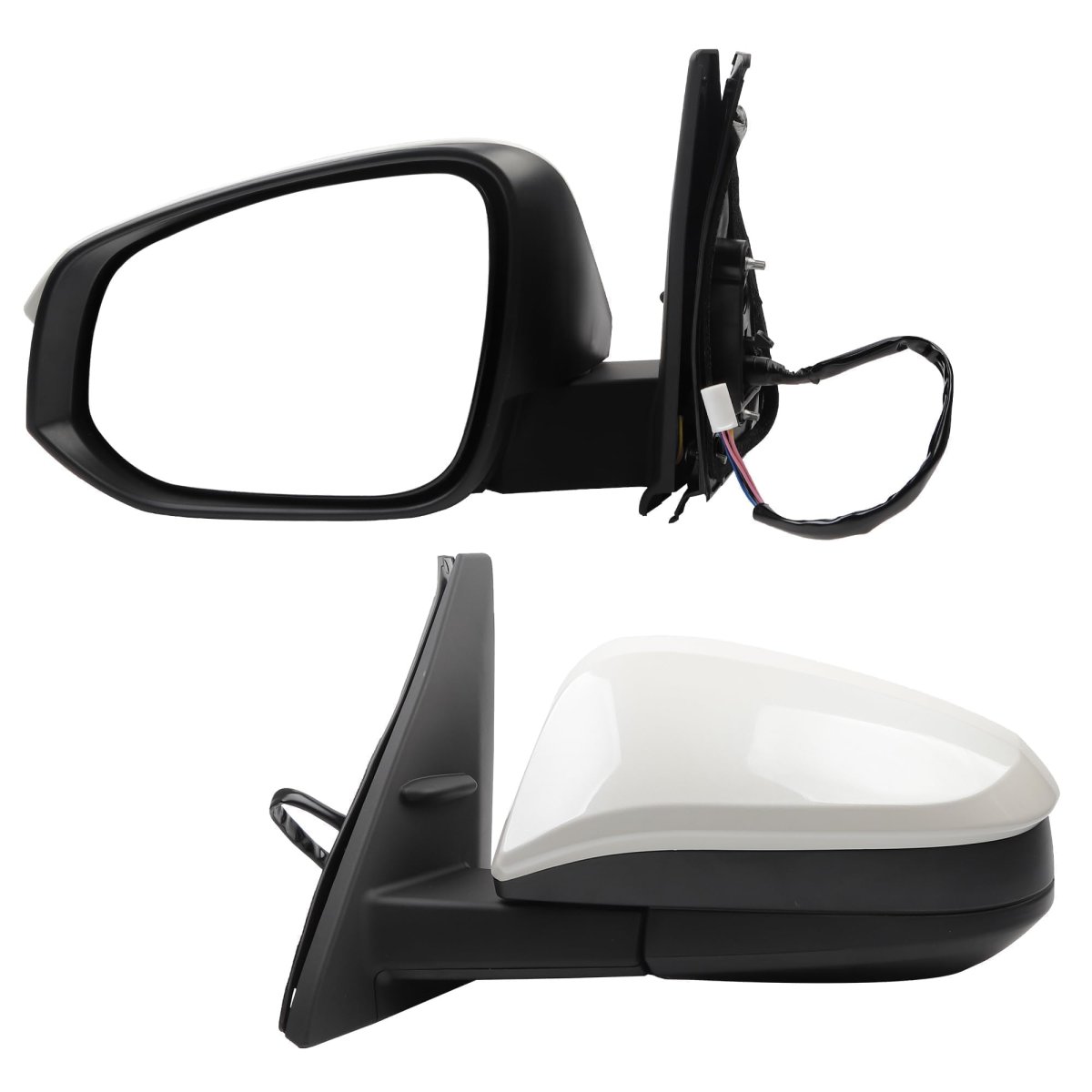 Left Driver Side Mirror White For 2014-2022 Toyota 4runner Heated Power Adjustment Door Assembly 5pins 8794035b60-pfm To1320313